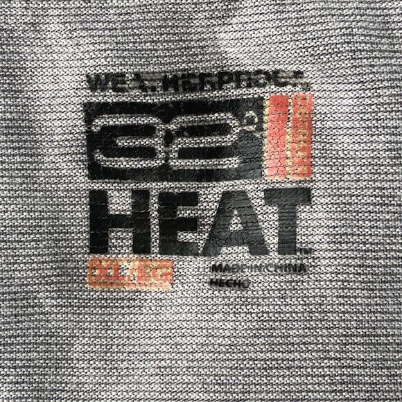 32 Degrees Heat  Mens L/S Light Weight T-Shirt Gray Tag Size X-Large - Picture 3 of 14